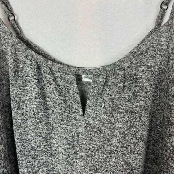 Bar III Heathered Gray Round Neck Tank Top XS - Picture 3 of 3